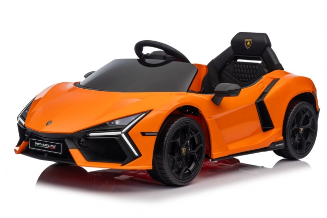 Dětské elektrické auto Lamborghini Revuelto oranžové