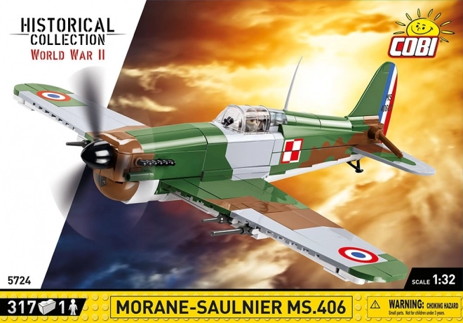 COBI 5724 II WW Morane-Saulnier MS.406, 1:32, 317 k, 1 f