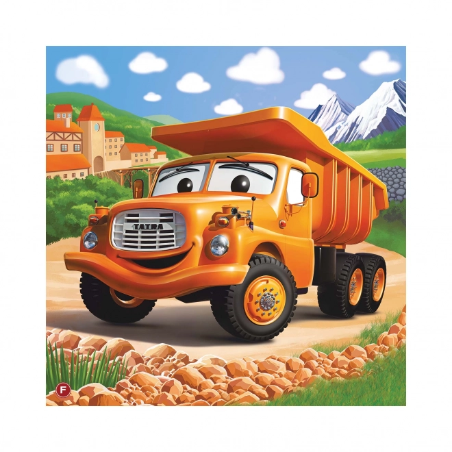 Puzzle Tatra nákladní auta 60 dílků