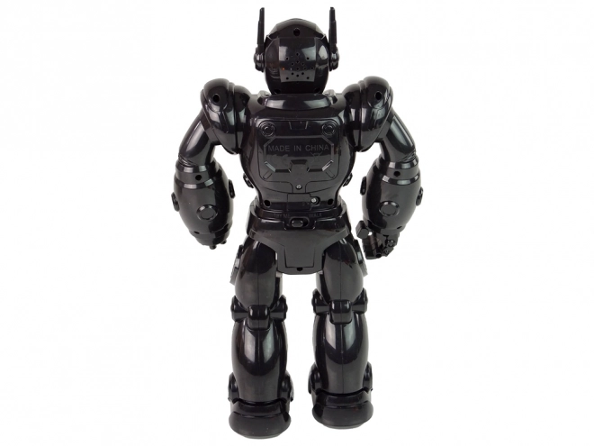 Interaktivní robot chodí Zvuk Světla Černá
