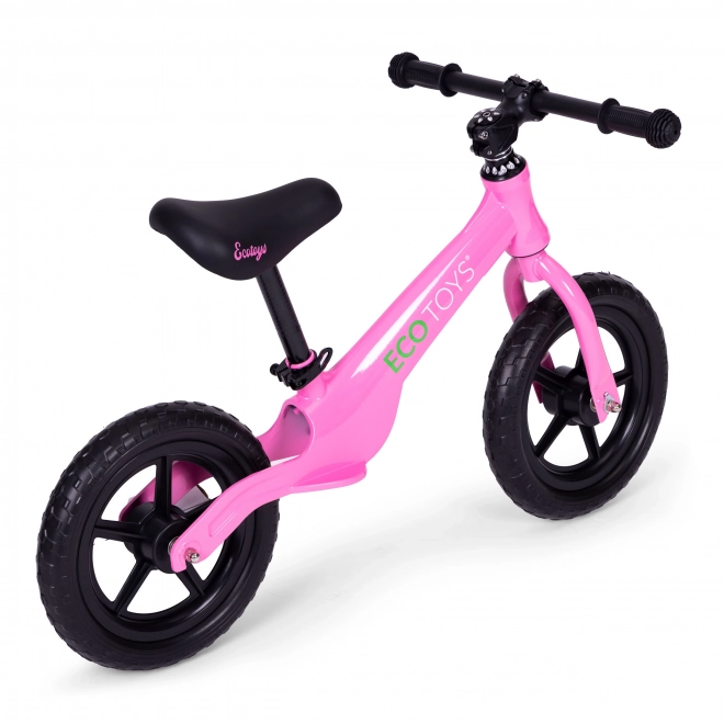 Dětské balanční kolo, odrážedlo, kola EVA ECOTOYS – růžové