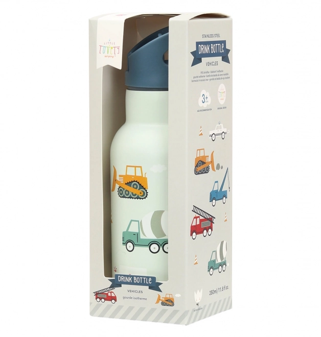 A Little Lovely Company Nerezová lahev na pití 500 ml – Vozidla