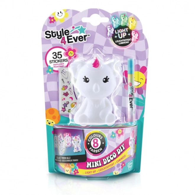 Svítící dekorační figurka STYLE4EVER mini deco, 8 barev