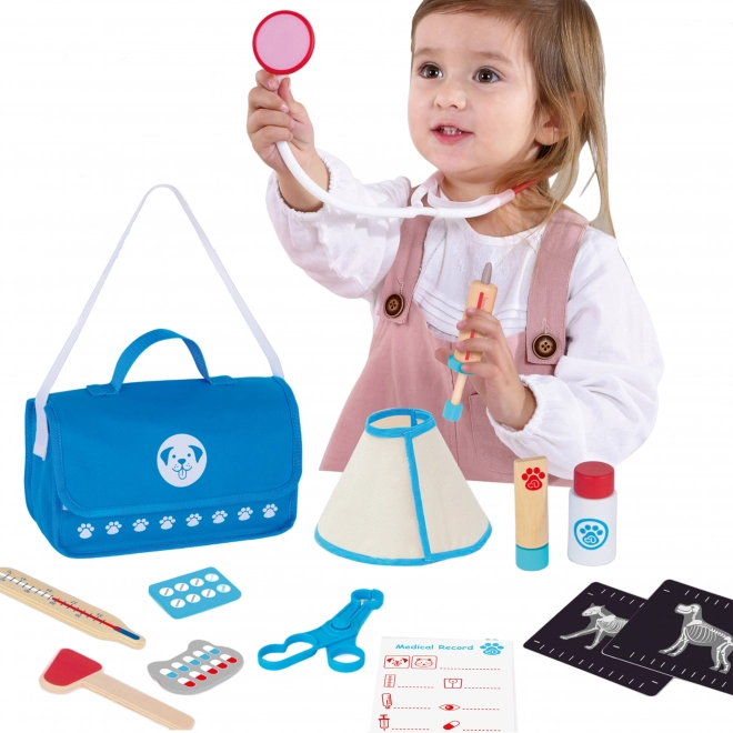 Tooky Toy veterinářská sada s taškou 17 dílů