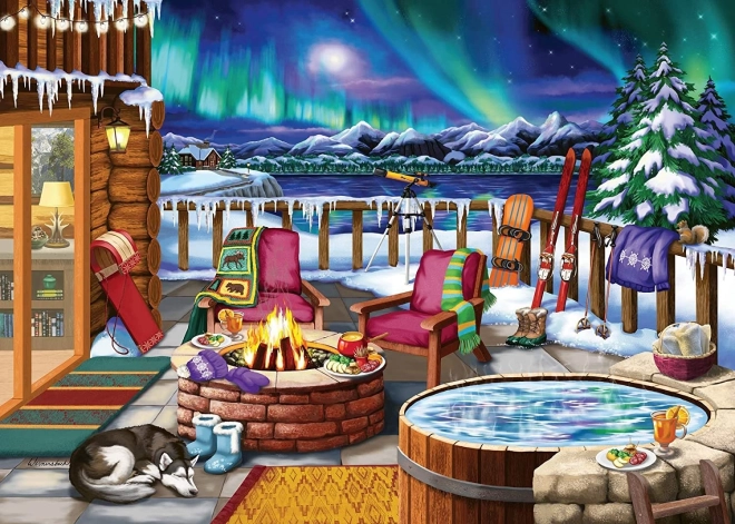 Puzzle polární záře XXL 500 dílků