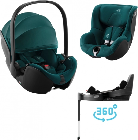 Autosedačkový set Britax Römer Baby-Safe Pro + Vario Base 5Z + Dualfix 5Z, Atlantic Green
