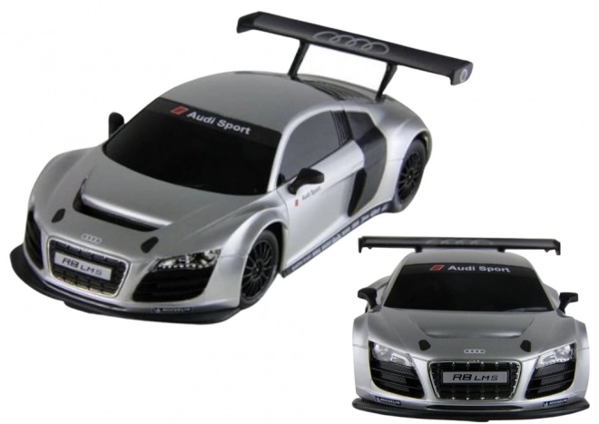 Auto R/C 1:24 dálkově ovládané sportovní Audi R8 LMS stříbrné