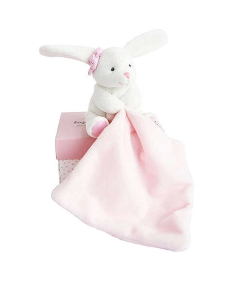 Doudou Králíček s Muchláčkem Růžová Dárková Sada