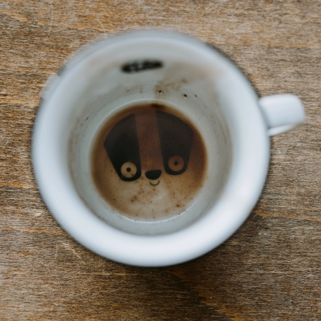 Ababu Porcelánový hrnek s jezevcem
