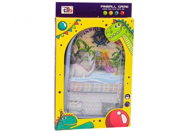 Hra s automatem pinball draci a dinosauři modrý stojan