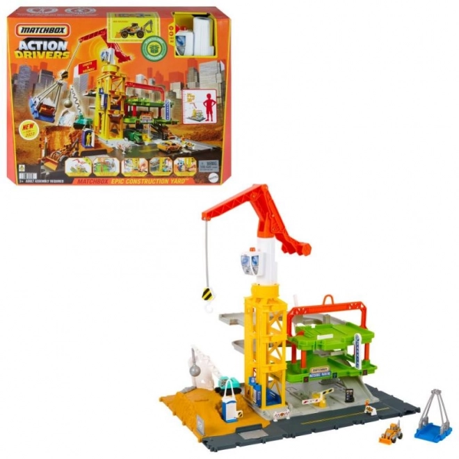 Matchbox Stavební zóna se světly a zvuky