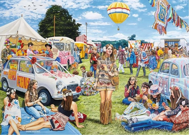 Ravensburger Puzzle Festival Květinových Dětí 1000 dílků