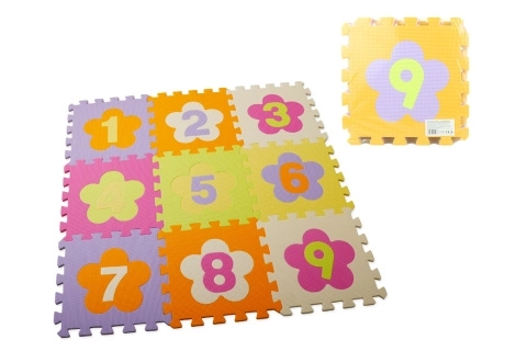 Pěnové puzzle 9 ks čísla