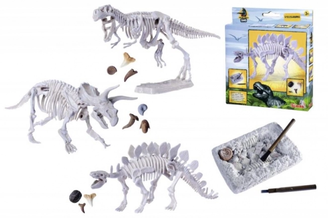 Sada na vykopávání a sestavení dinosauřích koster