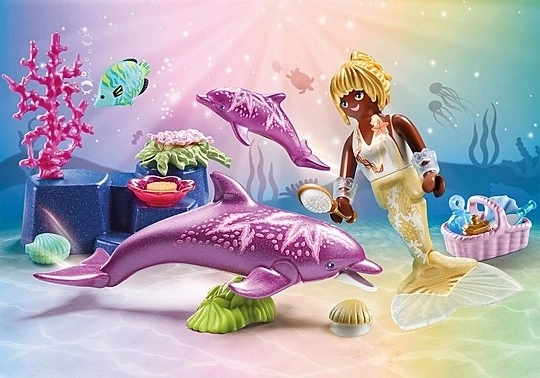 Princess Magic 71501 Sada figurek mořské panny s delfíny