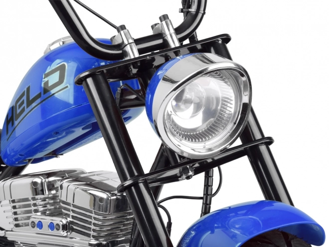 Elektrycký chopper motocykl pro děti – Modrá