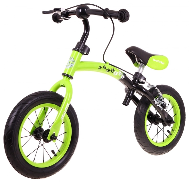 Dětské krosové kolo Boomerang SporTrike + variabilní uspořádání rámu – Zelené