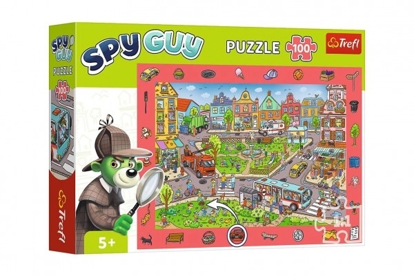 Pozorovací puzzle SPY GUY – Město, 100 dílků