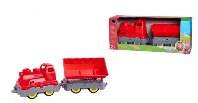 Mini Vláček BIG Power Worker s vagónem 45 cm