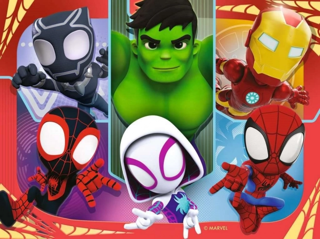 Puzzle RAVENSBURGER Spidey a jeho úžasní přátelé 4v1