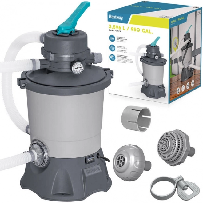Písková filtrační pumpa Bestway 3596 l/h pro bazény