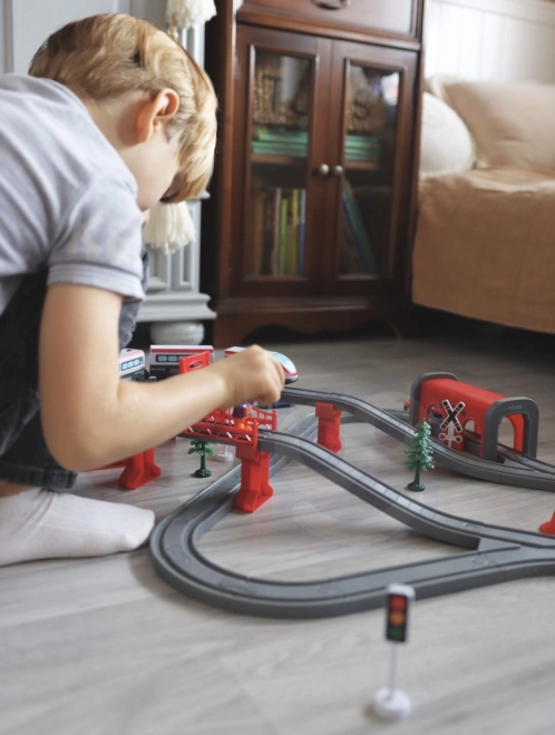 Elektrická vláčkodráha s mostem a tunelem