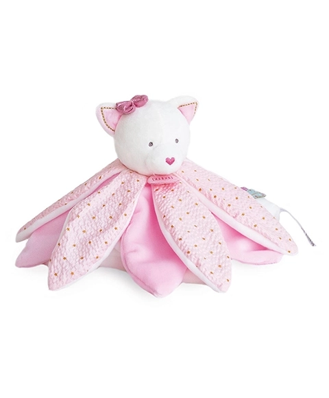 Dárková sada - plyšový muchláček Růžová kočka 26 cm