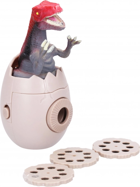 Projektor s motivem dinosaura 10 cm šedý