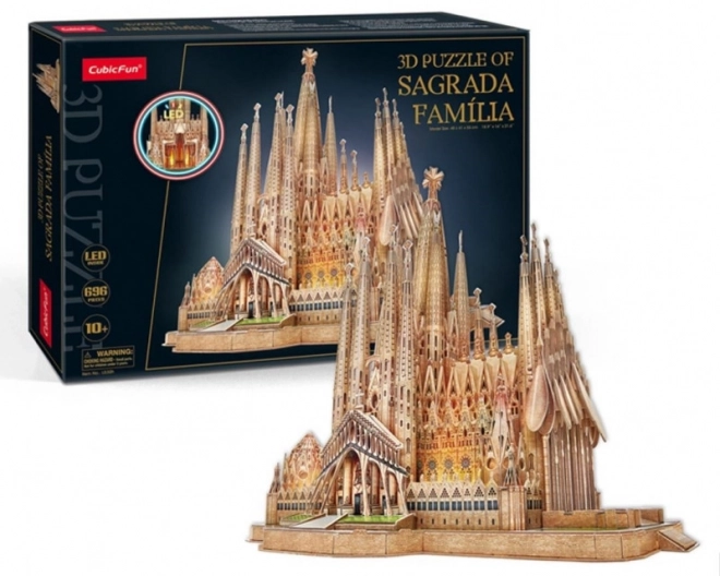 3D puzzle - Sagrada Familia vedla