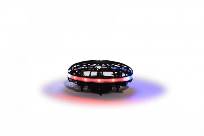 Svítící levitující ufo