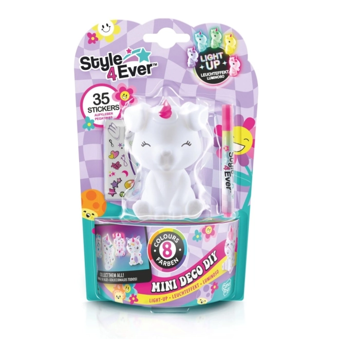 Svítící dekorační figurka STYLE4EVER mini deco, 8 barev