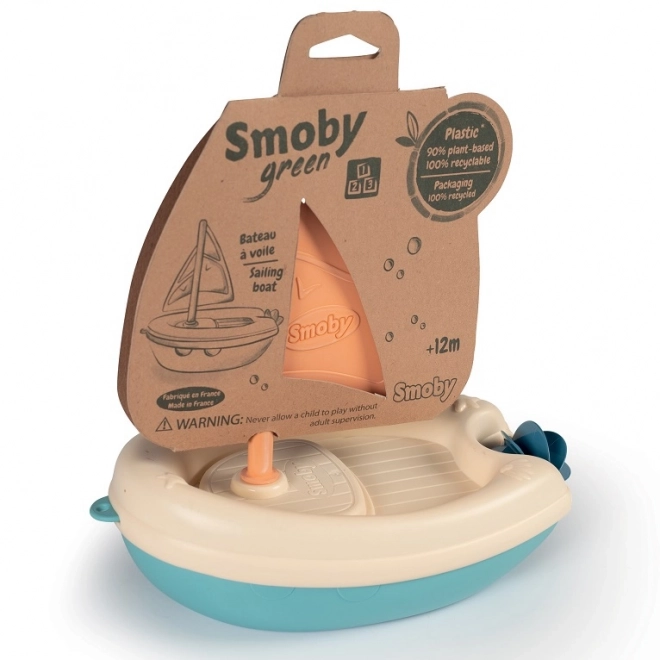 Smoby Little Green Bioplastová Žaglovačka do Vody