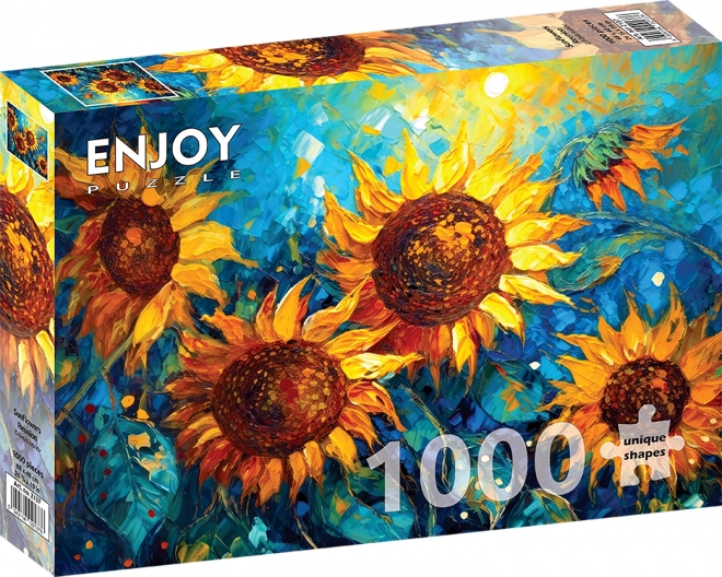 Puzzle Setkání Slunečnic 1000 dílků