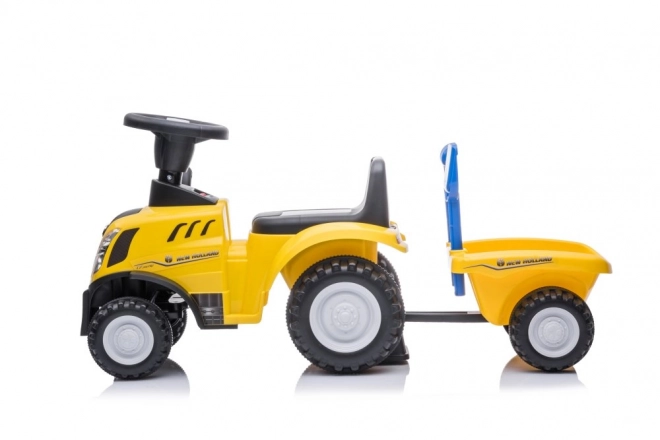 Jezdící traktor žlutý