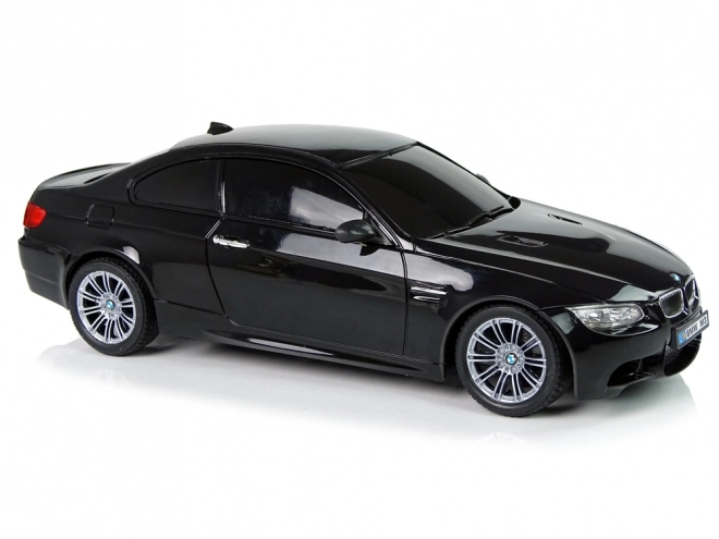 BMW M3 dálkově ovládané auto černé 2.4G dálkové ovládání volantu 1:18 zvuková světla
