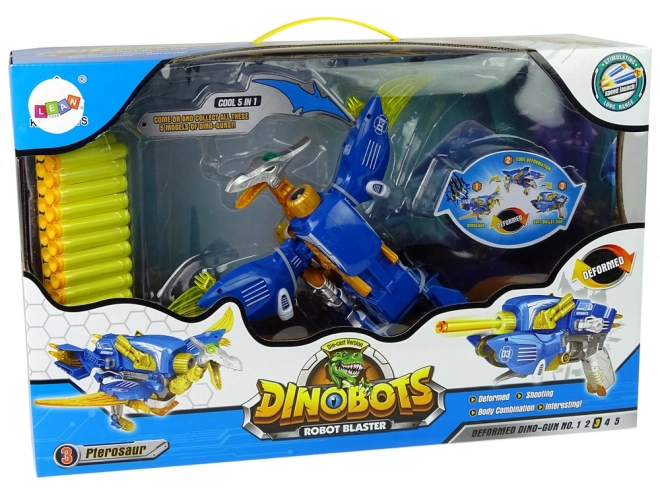 Dinobots 2v1 dinosaurus pterosaur na šipky s terčem