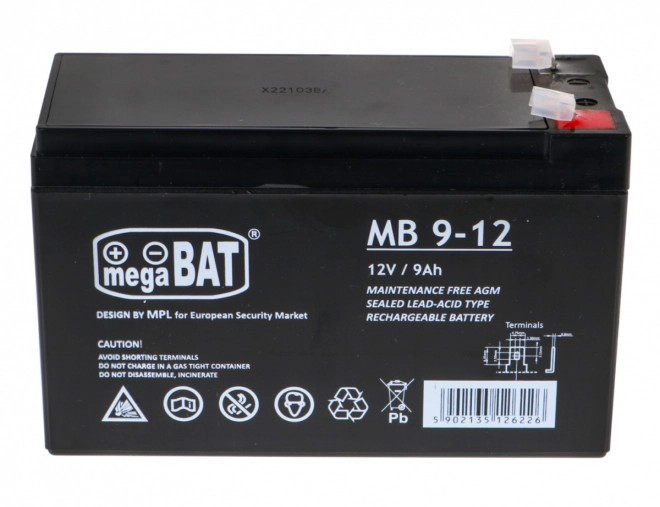 12 V / 9 Ah pro univerzální použití