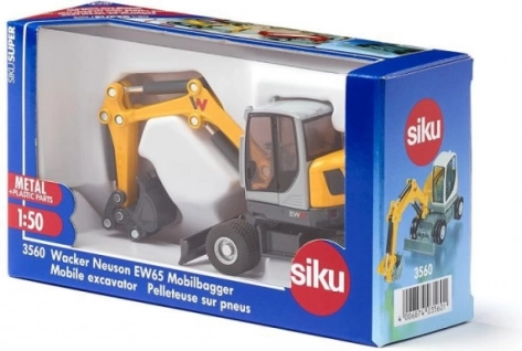 Siku mobilní rypadlo WACKER NEUSON EW65 kovový model 1:50