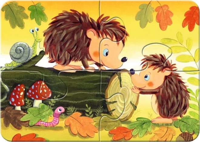 Moje první puzzle lesní zvířátka 4v1