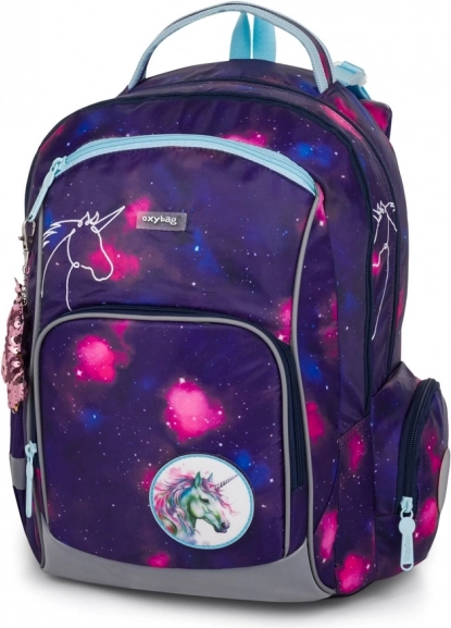 Školní batoh OXY GO Unicorn galaxie