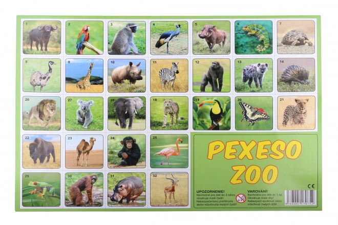 Pexeso ZOO Fotografie Zvířat