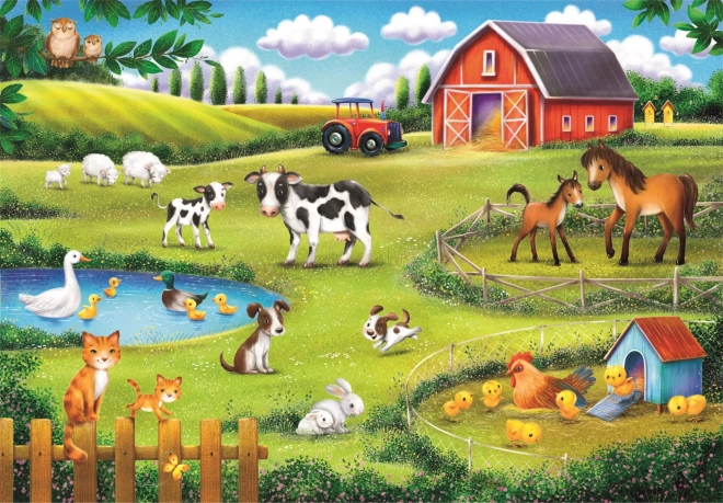Puzzle CLEMENTONI zvířecí farma 30 dílků