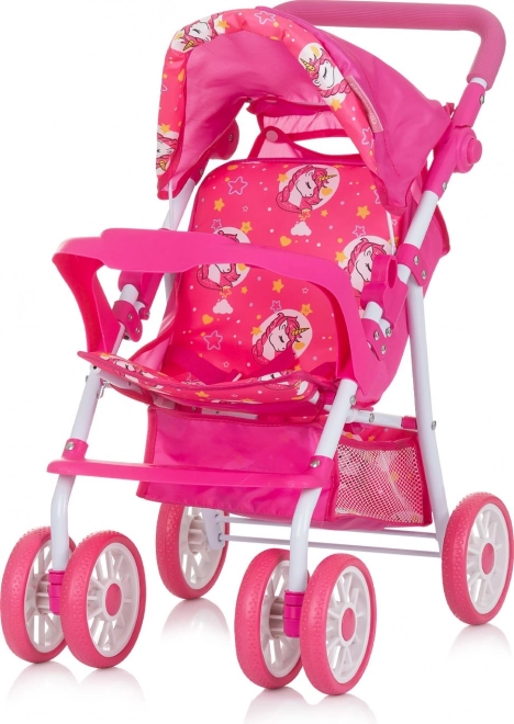 CHIPOLINO Sportovní kočárek pro panenky Dolly Unicorns