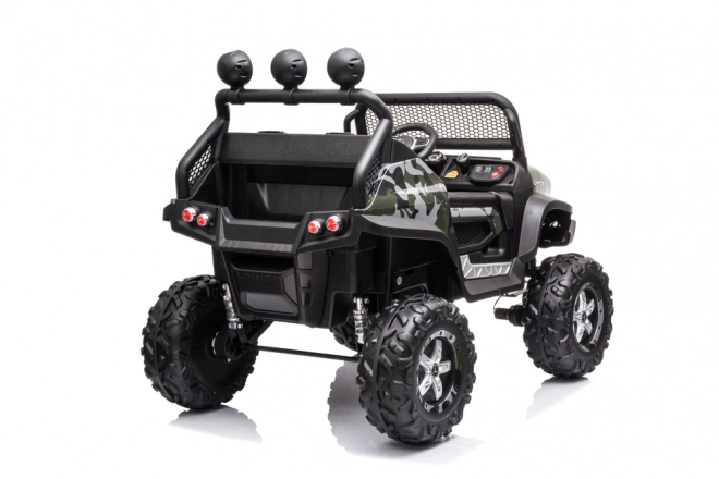 Dětské elektrické auto Unimog S v maskáčové barvě