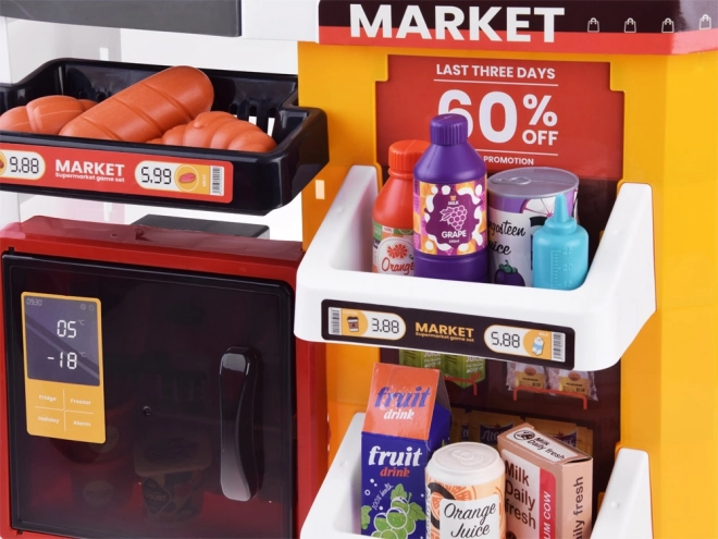 Velká cukrárna supermarketu + příslušenství vozíku ZA4638