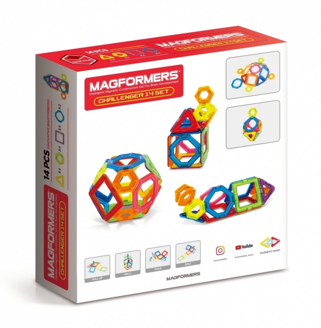 Magnetické kostky Challenger 14 kusů