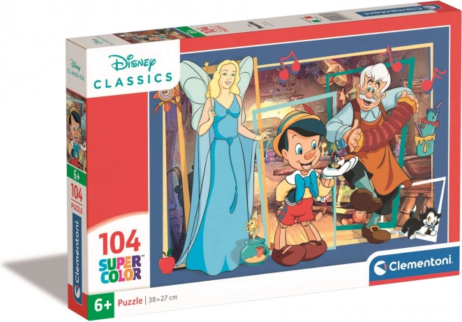 Puzzle CLEMENTONI Disney Pinocchio 104 dílků