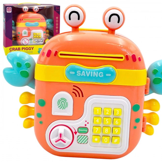 Elektronická pokladnička trezor na PIN Krab batoh oranžová