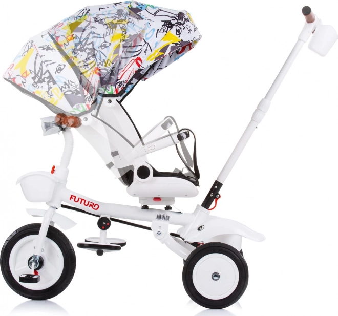 CHIPOLINO Tříkolka se stříškou Futuro 2v1 Graffiti