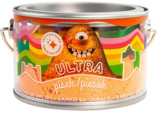 Ultra písek s glitry 200g - oranžový